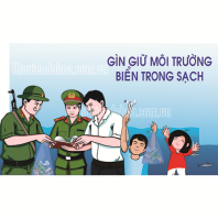 Giữ gìn môi trường biển trong sạch