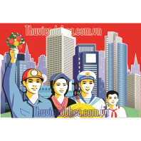 Tranh cổ động xây dựng phát triển thành phố