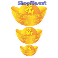 Vector họa tiết tết thỏi vàng