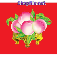 Vector họa tiết tết mâm đào tiên