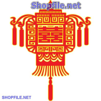 Vector họa tiết tết cái lồng đèn đẹp