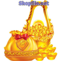 Vector họa tiết tết đồ dùng vàng đẹp mắt