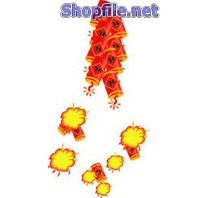 Vector họa tiết tết pháo nổ đẹp