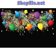 Vector họa tiết tết bong bóng bay đẹp