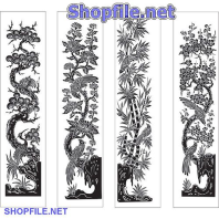 Vector họa tiết tết long phụng đẹp
