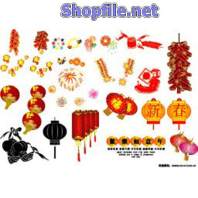Vector họa tiết tết logo lồng đèn ấn tượng