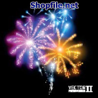 Vector họa tiết tết pháo hoa ba màu