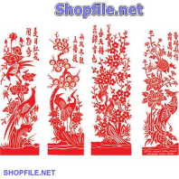 Vector họa tiết tết giấy tường màu đỏ đẹp