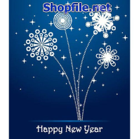 Vector họa tiết tết pháo hoa hình cái cây