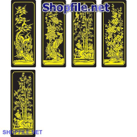 Vector họa tiết tết giấy dán tường màu vàng đen