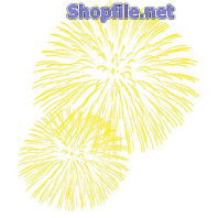 Vector họa tiết tết pháo hoa vàng nền trắng