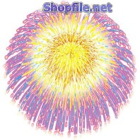 Vector họa tiết tết pháo hoa tỏa màu tím đẹp