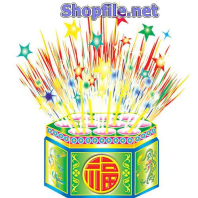 Vector họa tiết tết hộp pháo hoa