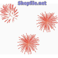 Vector họa tiết tết đóm pháo đỏ