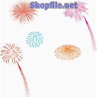 Vector họa tiết tết pháo hoa bắn nhỏ