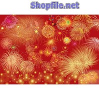 Vector họa tiết tết khung cảnh pháo hoa nổ đẹp