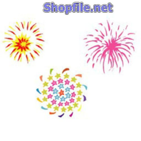 Vector họa tiết tết màu sắc tươi tắn