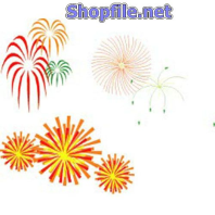 Vector họa tiết tết pháo bông đẹp đêm giao thừa