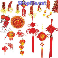 Vector họa tiết tết đồ trang trí ngày tết