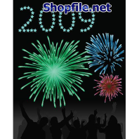 Vector họa tiết tết pháo hoa 2009