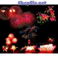 Vector họa tiết tết pháo hoa đẹp trong đêm