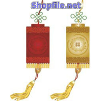 Vector họa tiết tết lồng đèn đỏ và vàng