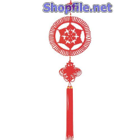 Vector họa tiết tết dây đeo hình tròn