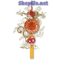 Vector họa tiết tết dây đeo hông