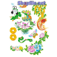 Vector họa tiết tết màu sắc thiên nhiên