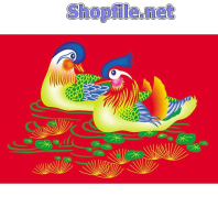 Vector họa tiết tết vịt trời