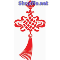 Vector họa tiết tết dây đeo hồng hình trái tim