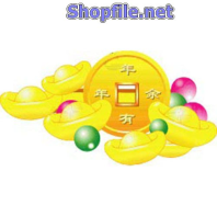 Vector họa tiết tết đồng tiền vàng