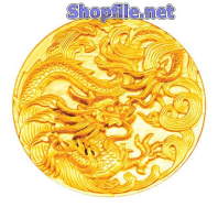 Vector họa tiết tết đồng tiền vàng hình con rồng