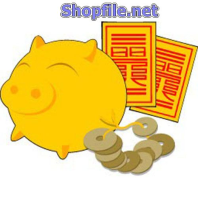 Vector họa tiết tết con heo mặt cười