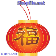 Vector họa tiết tết cái lồng đèn