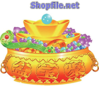 Vector họa tiết tết hủ vàng bạc