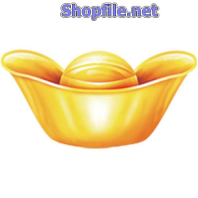 Vector họa tiết tết cục vàng lớn