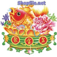 Vector họa tiết tết lẩu cá chép