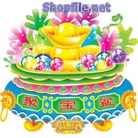 Vector họa tiết tết cai bát vàng bạc