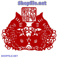 Vector họa tiết tết giấy dán tường hình cá chép