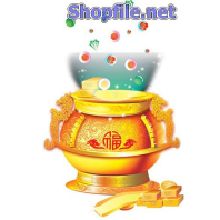 Vector họa tiết tết cái lu vàng