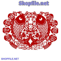 Vector họa tiết tết cá chép đôi