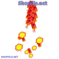 Vector họa tiết tết tiếng pháo nổ