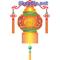 Vector họa tiết tết lồng đèn mẫu hậu