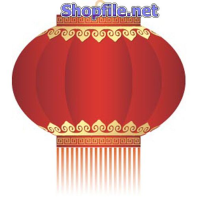 Vector họa tiết tết lồng đèn đỏ lớn