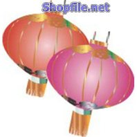 Vector họa tiết tết lồng đèn màu củ hành