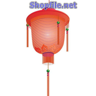 Vector họa tiết tết lông đèn nhạt màu