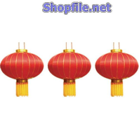 Vector họa tiết tết 3 cái lồng đèn