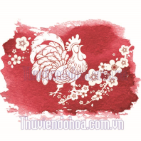 Vector gà in lịch