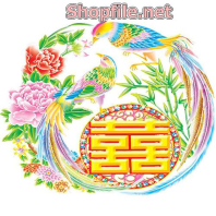 Vector bông hoa cúc và chú chim rừng